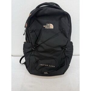 The North Face Women's Jester Luxe Black Rose Gold Laptop Backpack